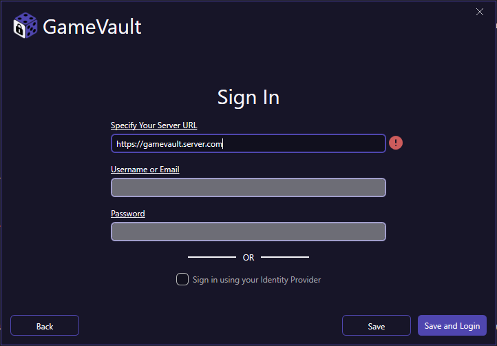New Login Window