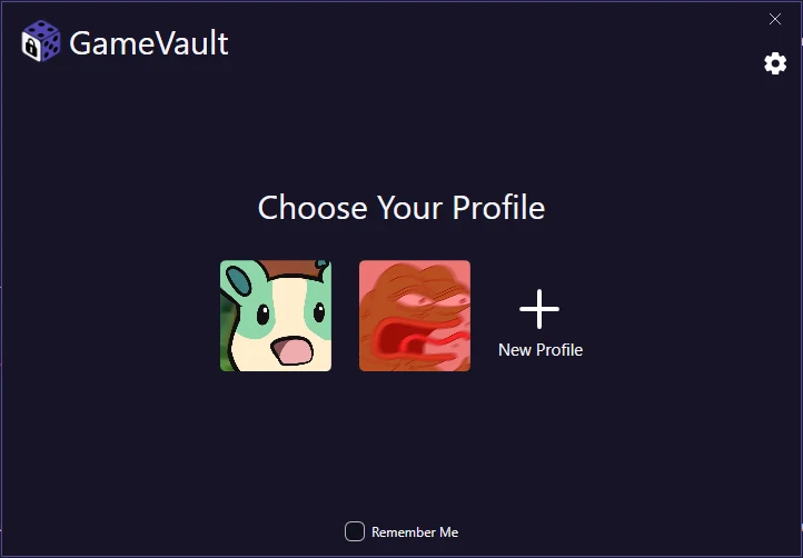Profile selection with an empty profile list
